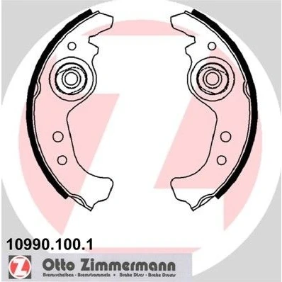 Billede af ZIMMERMANN 10990.100.1 Bremsebakker 185 31 Billede svarer til leveringsomfang med automatisk justering FIAT: 126, 127 Hatchback, 128 Familiare