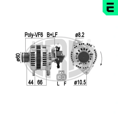 Billede af ERA 209392A Generator 14V 110A OPEL: Meriva A, Astra H Hatchback, Corsa C Hatchback