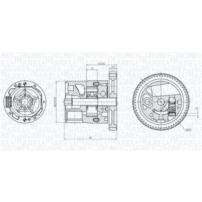 Billede af Oliepumpe MAGNETI MARELLI 351516000038