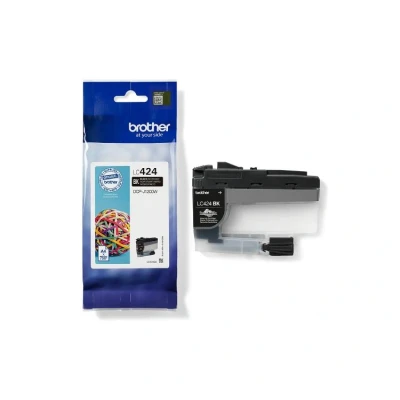 Billede af Brother LC424BK sort blækpatron 750 sider original