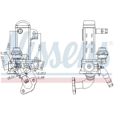 Billede af NISSENS 989461 EGR køler med undertryk bypass