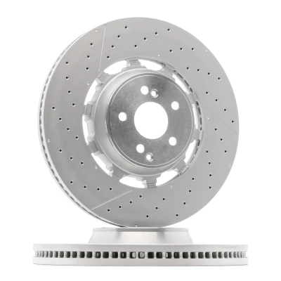 Billede af BREMBO 09.C127.33 Bremseskiver 390 36 5 indvendigt ventileret, slidset/perforeret, todelt bremseskive coatet højkarboniseret