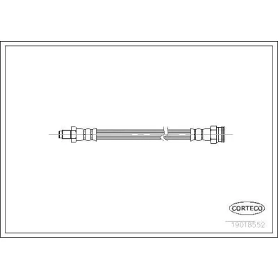 Billede af CORTECO 19018552 Bremseslange bagaksel 285