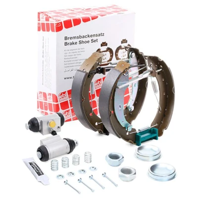 Billede af FEBI BILSTEIN 37524 Bremsesæt, trommelbremser bagaksel med hjulbremsecylinder, tilbehør, add on materiale PEUGEOT: 206 Hatchback, SW