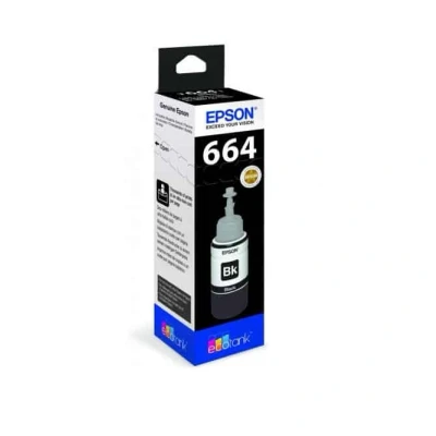 Billede af Epson T6641 sort blækrefill 70ml C13T664140 original