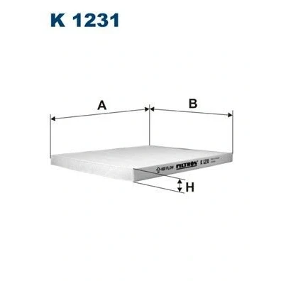 Billede af FILTRON K 1231 Kabinefilter Partikelfilter 240 211 17 KIA: Cerato Sedan, CARNIVAL / GRAND 3