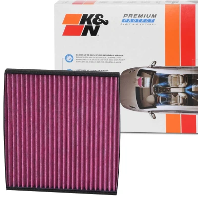 Billede af K&amp;N Filters DVF5020 Kabinefilter Aktivkulfilter 215 17 kvadratisk TOYOTA: Yaris I Hatchback, RAV4 II SUV, Verso, SUBARU: Outback III