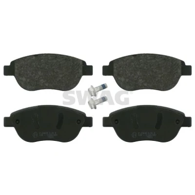 Billede af SWAG 62 91 6422 Bremseklodser foraksel Ekskl. slidadvarselskontakt med skruesæt PEUGEOT: 207 Hatchback, SW, 307 CITROËN: C4 II Hatchback