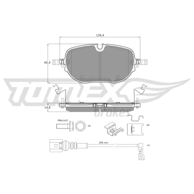 Billede af Bremseklodser TOMEX Brakes TX 60 41
