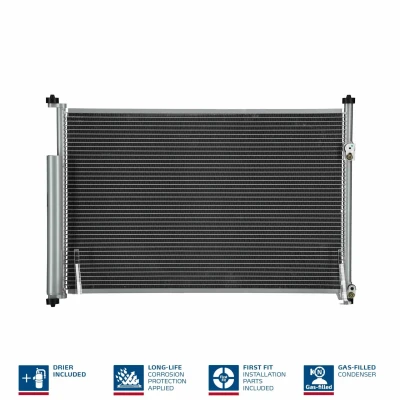 Billede af NISSENS 940012 Kondensator med tørrer Aluminium 614 R 134a SUZUKI: Grand Vitara 2 SUV