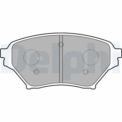 Billede af DELPHI LP1761 Bremseklodser med akustisk advarsel for slid anti knirke plade tilbehør MAZDA: MX 5 2