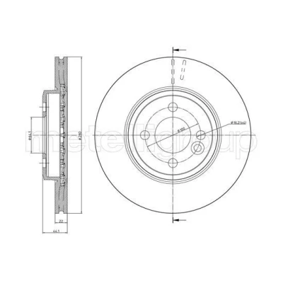 Billede af Bremseskive METELLI 23 0940C