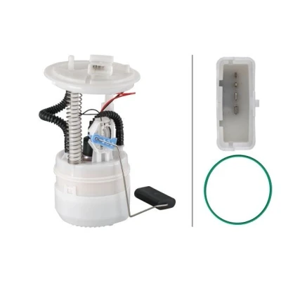 Billede af HELLA 8TF 358 106 981 Brændstof, føderdel med pakning, tankmåler trykregulator elektrisk OPEL: Corsa D Hatchback