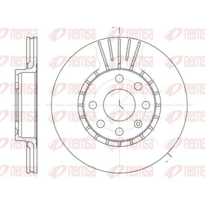 Billede af REMSA 6174.10 Bremseskiver foraksel 256, 256 20 6 ventileret OPEL: Vectra A Sedan, CC, Astra F CC