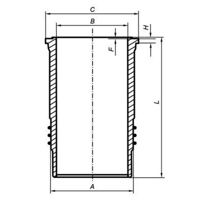 Billede af MAHLE ORIGINAL 037 WN 48 01 Cylinderforing