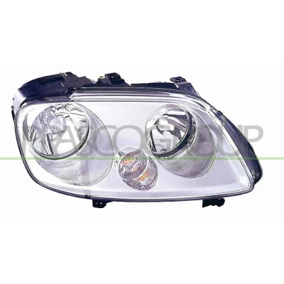 Billede af PRASCO VG9044903 Forlygter højre H7/H1 krom med indstillingsmotor for LWR VOLKSWAGEN: Caddy 3, Touran I