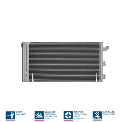 Billede af NISSENS 940173 Kondensator med tørrer Aluminium 608 R 134a FIAT: Panda II Hatchback