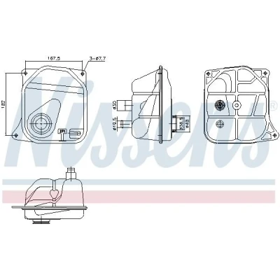 Billede af NISSENS 996362 Ekspansionsbeholder AUDI: 100 C4 Sedan, A6 Avant