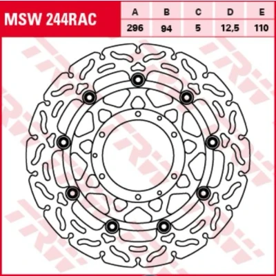 Billede af TRW MSW244RAC Bremseskiver 296 5
