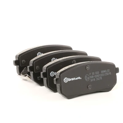 Billede af BREMBO P 30 033 Bremseklodser med akustisk advarsel for slid uden tilbehør KIA: Picanto I, II, Van / Hatchback, HYUNDAI: i10 II Sedan
