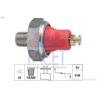 Billede af FACET 7.0016 Olietrykskontakt 1/8 GAS Made in Italy OE Equivalent TOYOTA: Corolla V Liftback, Carina E Sportswagon