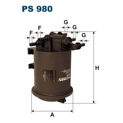 Billede af FILTRON PS 980 Brændstoffilter Ledningsfilter 8 RENAULT: LAGUNA 2 Grandtour, MEGANE 1, Scénic 1