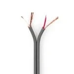 Billede af Lydkabel 2x 0.16 mm² Kobber 100.0 m Runde PVC Mørkegrå Rulle