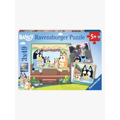 Billede af Bluey Sæt med 3 Puslespil Ravensburger 05685 147 Dele