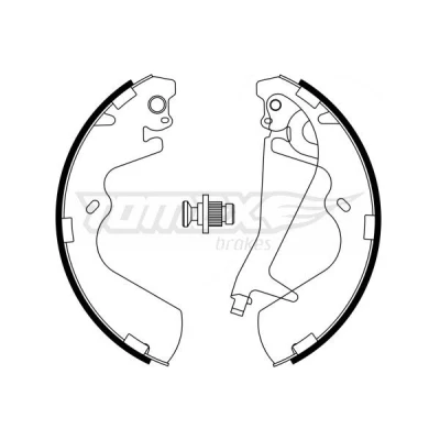 Billede af TOMEX brakes TX 23 25 Bremsebakker bagaksel 270 53