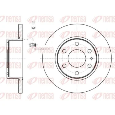Billede af REMSA Bremseskive IVECO: DAILY 4 Kasten/Kombi, V Van / Stationcar, bagaksel 295,8mm 16mm 6 fuldstændigt 61274.00 2996027,7186309