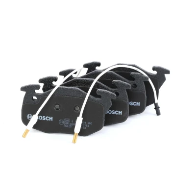 Billede af BOSCH 0 986 469 860 Bremseklodser Low Metallic Inkl. slidadvarselskontakt med anti knirke plade CITROËN: Saxo Hatchback, PEUGEOT: 106 II Hatchback