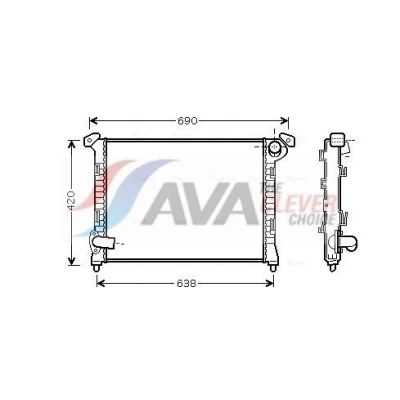 Billede af PRASCO BWA2314 Radiator Aluminium 578 408 22 Loddet køleripper MINI: Hatchback, Cabriolet