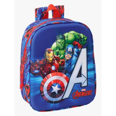 Billede af The Avengers Skoletaske Rød 22 x 27 10 cm