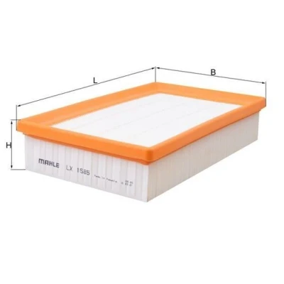 Billede af MAHLE ORIGINAL LX 1585 Luftfilter 50,3 150 244,8 Filterindsats PORSCHE: 911 Cabriolet