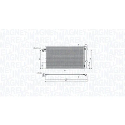 Billede af MAGNETI MARELLI 350203104700 Kondensator med tørrer 359 645 12