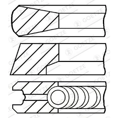 Billede af GOETZE ENGINE 08 854700 00 Stempelringsæt 94,4
