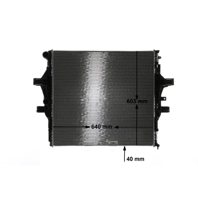 Billede af MAHLE ORIGINAL CR 2088 000S Radiator 640mm 603mm 40mm Loddet køleripper IVECO: DAILY 6 , Pritsche/Fahrgestell