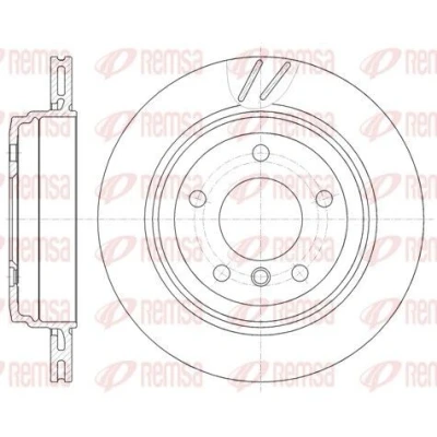 Billede af REMSA 6772.10 Bremseskiver bagaksel 293,9, 293,9 19 5 ventileret BMW: 3 Sedan, Touring
