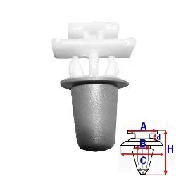 Billede af ROMIX C60132 Clips OPEL: Astra G CC