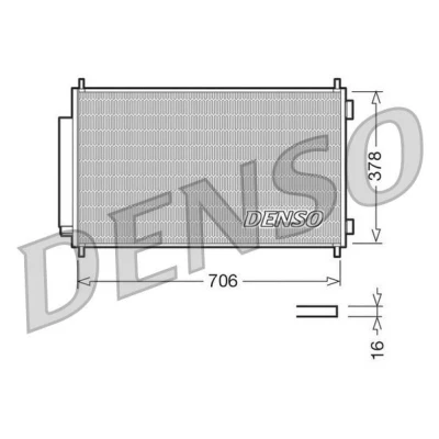 Billede af DENSO DCN40002 Kondensator med tørrer 706x378x16 R 134a 706 HONDA: CR V 3