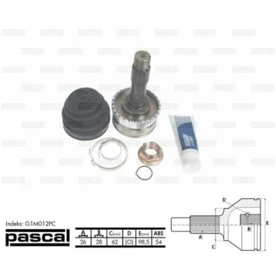 Billede af PASCAL G1M012PC Knokkelled hjulsidet