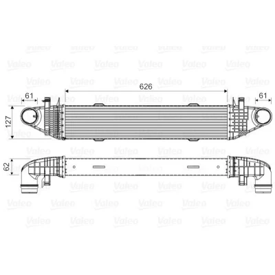 Billede af VALEO 818679 Intercooler uden EGR ventil MERCEDES BENZ: C klasse T modell, Sedan