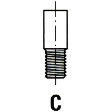 Billede af FRECCIA R3633/SCR Indsugningsventil 39,8 Forkromet ventilstav