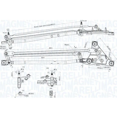 Billede af MAGNETI MARELLI 085570738010 Vinduesvisker Trækstang foran VOLVO: V50