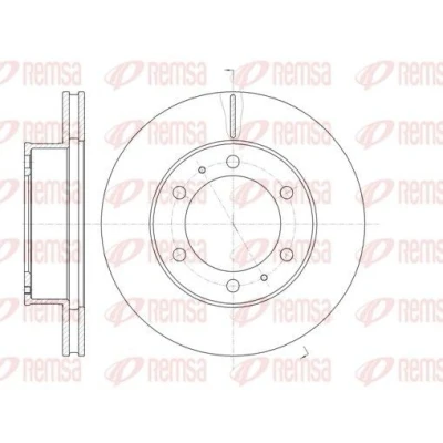 Billede af REMSA 61205.10 Bremseskiver foraksel 297,2, 297,2 25 6 ventileret TOYOTA: HILUX 3 Pick up