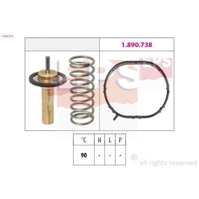 Billede af EPS 1.880.974 Termostat 90 uden hus VOLVO: V70 3