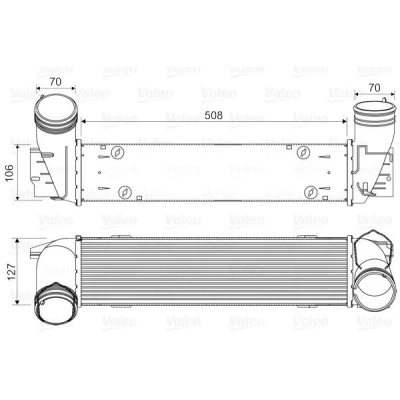 Billede af VALEO 818342 Intercooler uden EGR ventil
