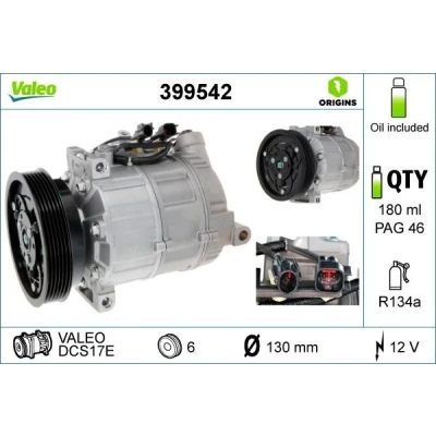 Billede af Kompressor, klimaanlæg VALEO 399542