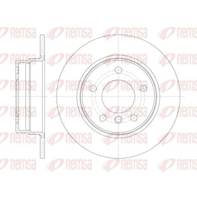 Billede af REMSA 61013.00 Bremseskiver bagaksel 280, 280 10 5 fuldstændigt BMW: 1 Hatchback
