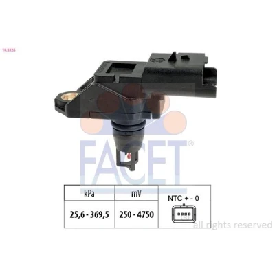 Billede af FACET 10.3328 Tryksensor CITROËN: C3 II, C5 III Stationcar, FORD: FIESTA 6, PEUGEOT: 308 II Hatchback